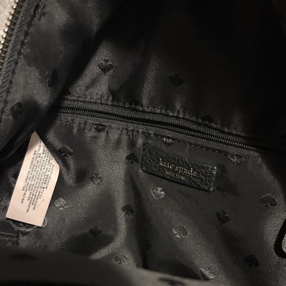Kate Spade Black Textured Backpack - Picture 8 of 9